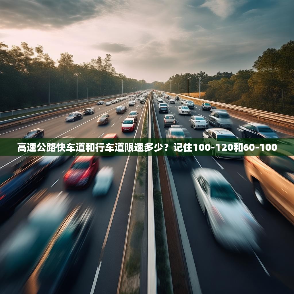 高速公路快车道和行车道限速多少？记住100-120和60-100